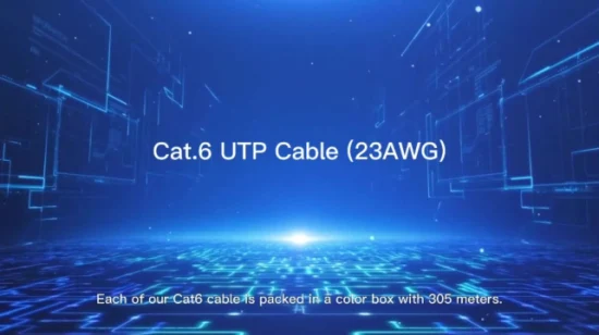 Cabo LAN CAT6, cabo de comunicação, cabo Ethernet UTP, cabo sólido de 4 pares, cabeamento de rede de 305 m Belden Panduit Commscope Nexan Siemon