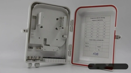 Caixa de distribuição de fibra óptica de plástico 24 núcleos Gfx-10A/10b do fabricante da caixa de junção